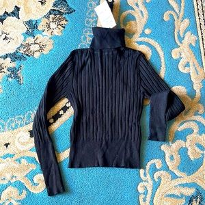 Zara Black High Collar Sweater